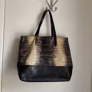 J. Crew Faux Croc Tote